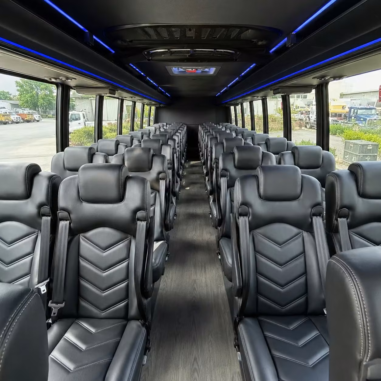 25 passenger minibus interior