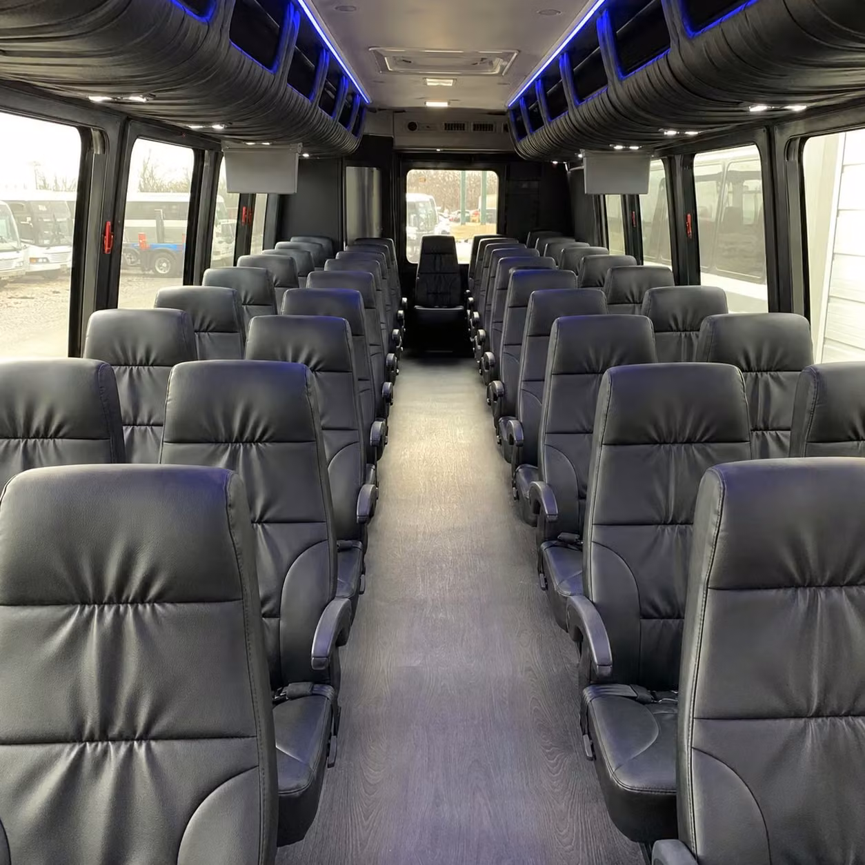 28 passenger minibus interior