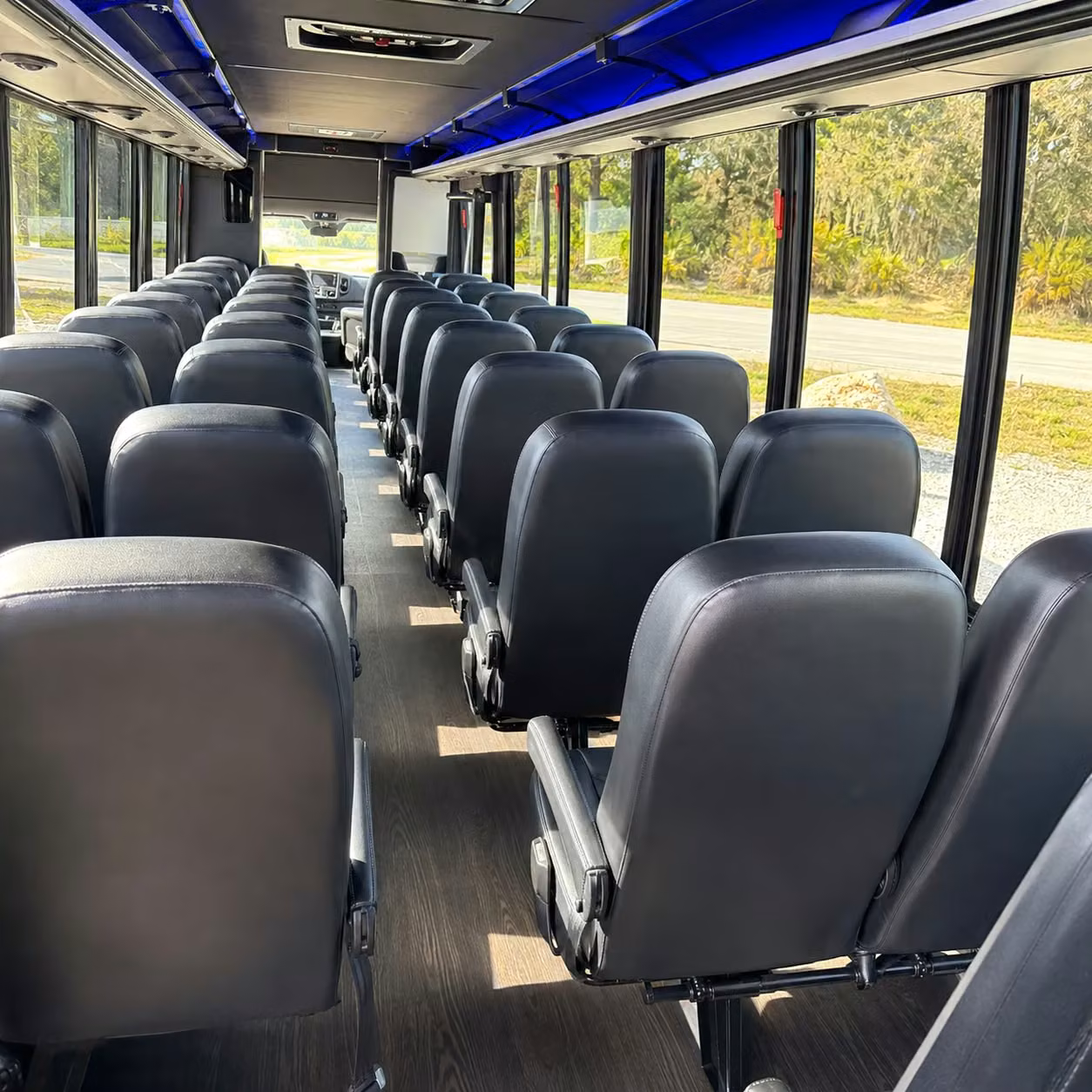 30 passenger minibus inside