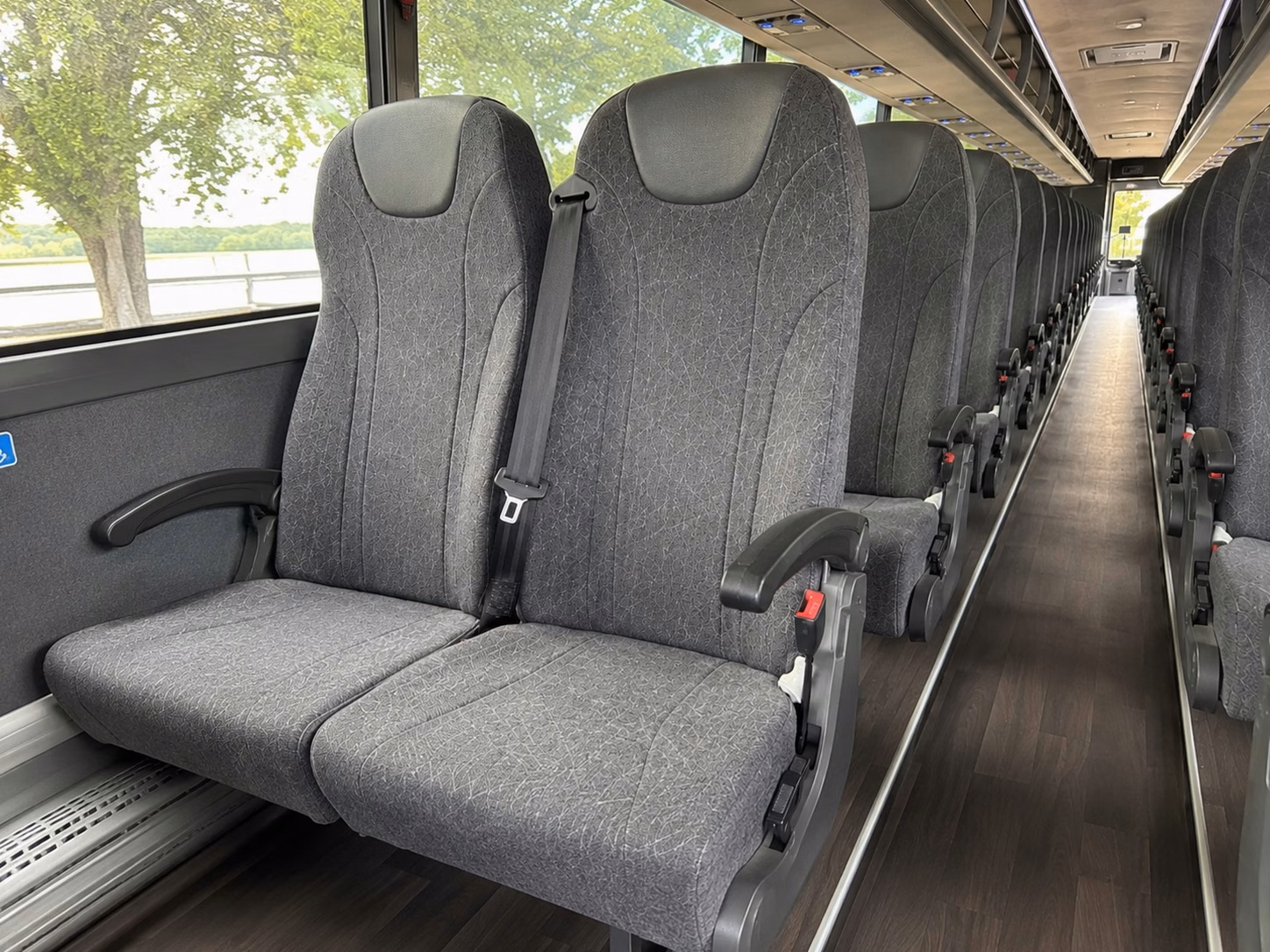 oceanside charter bus rental inside