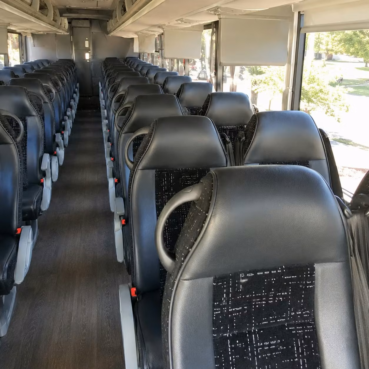 oceanside charter bus rental interior