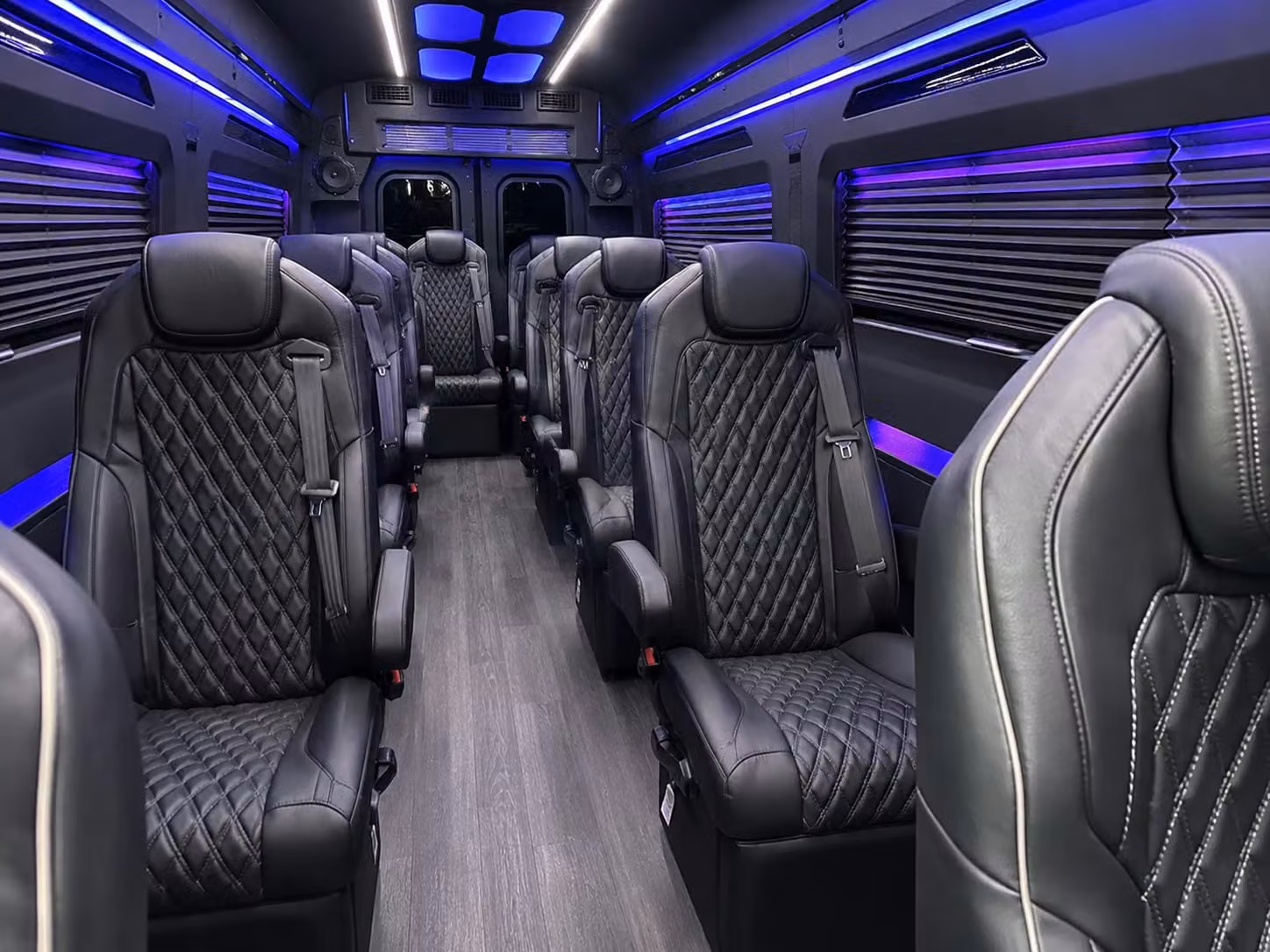 sprinter van with driver inside